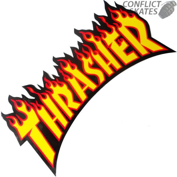 Трашер стикер
