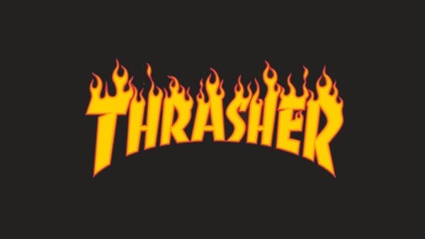 Трешер на черном фоне