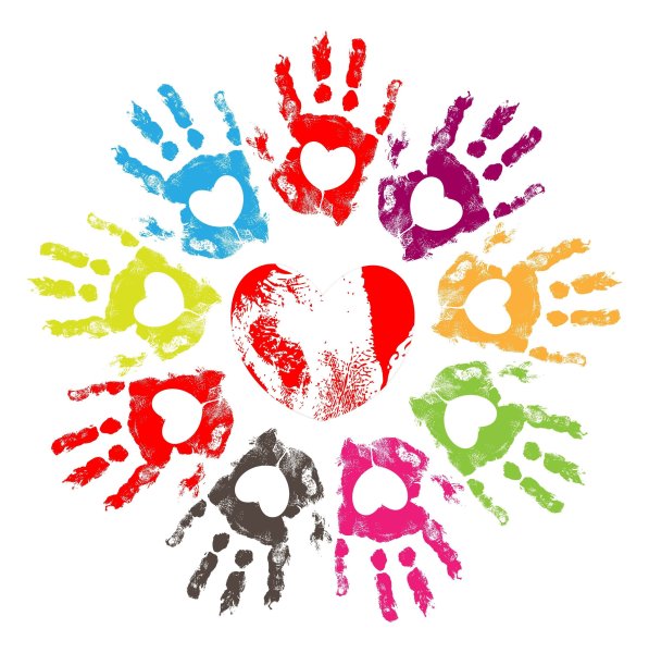 Отпечатки детских ладошек