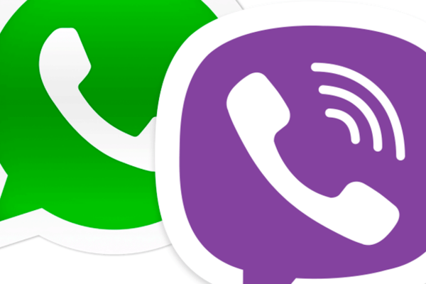 Значок WHATSAPP И Viber для визитки