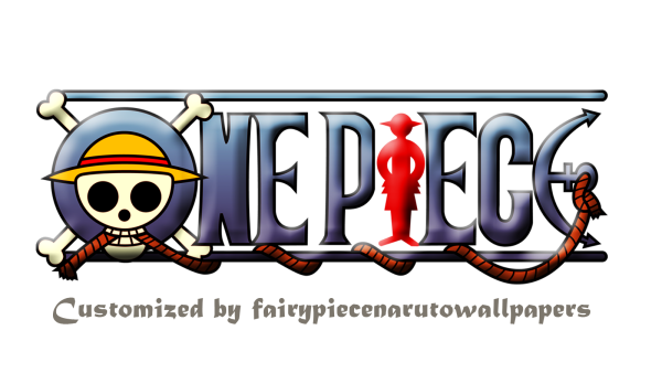 Надпись one piece на прозрачном фоне