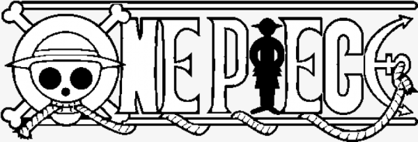 Надпись one piece на прозрачном фоне