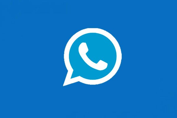 Голубой значок ватсапа