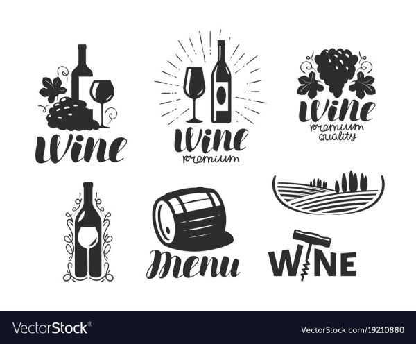 Вино логотип вектор