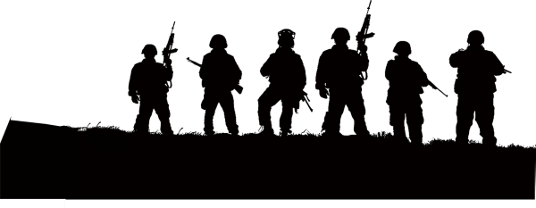 Российский солдат силуэт