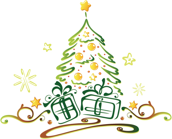 Новогодняя елка Векторная Графика