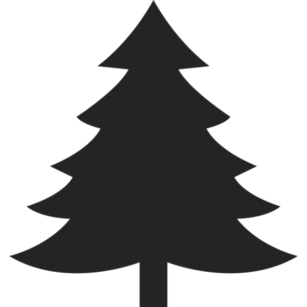 Елка черно белая