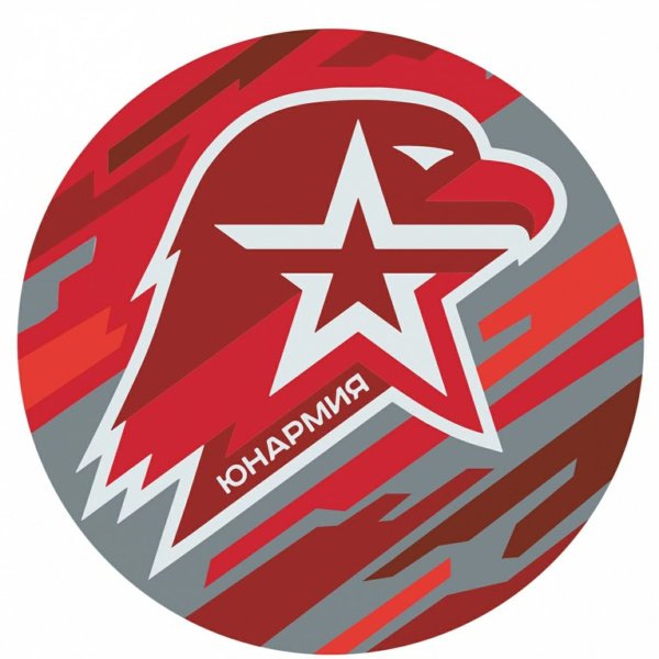Круглый значок юнармиио