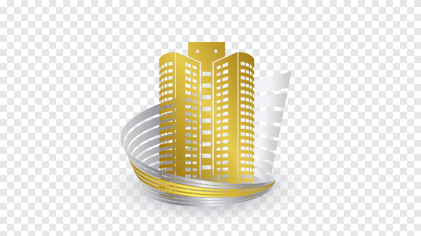 Логотип здание желтый прозрачный