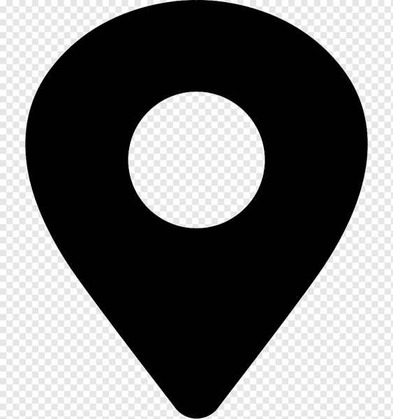 Значок геолокации на белом фоне
