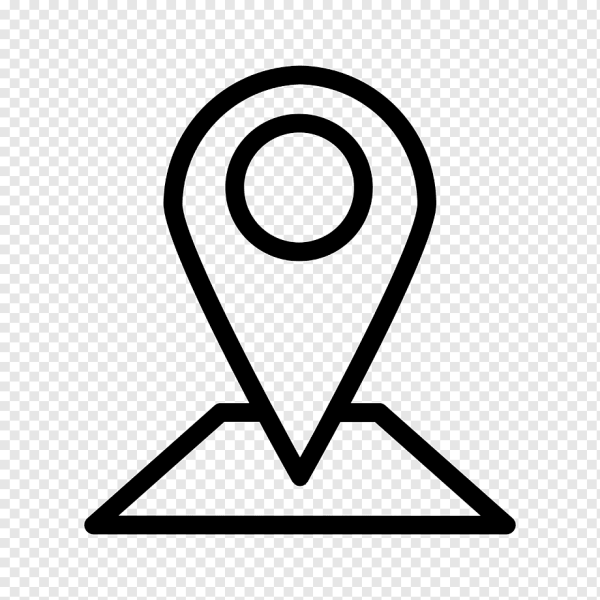 Значок геолокации белый