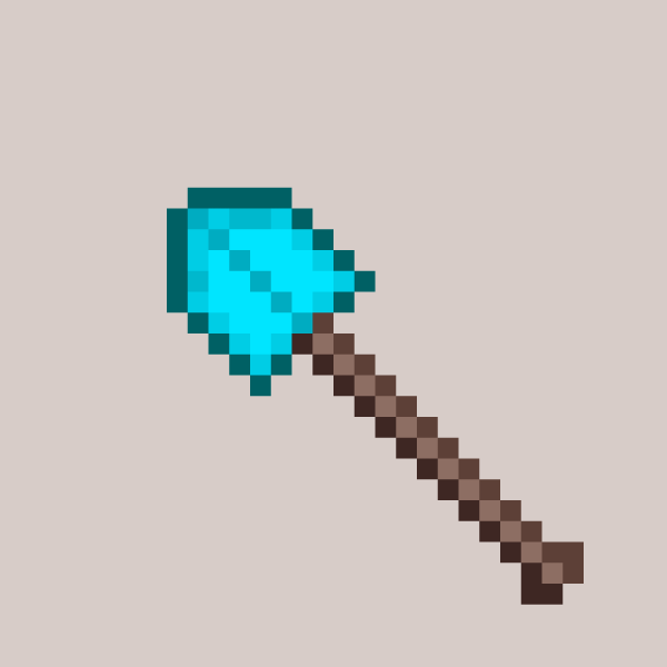 Алмазная лопата из МАЙНКРАФТА