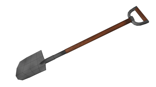 Каменная лопата без фона