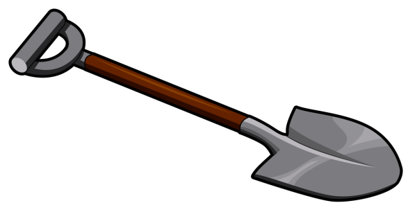 Лопата без фона для детей