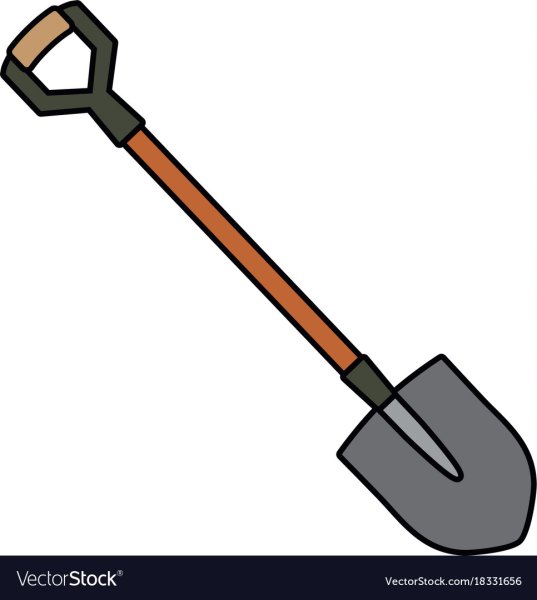 Ребенок с лопатой вектор