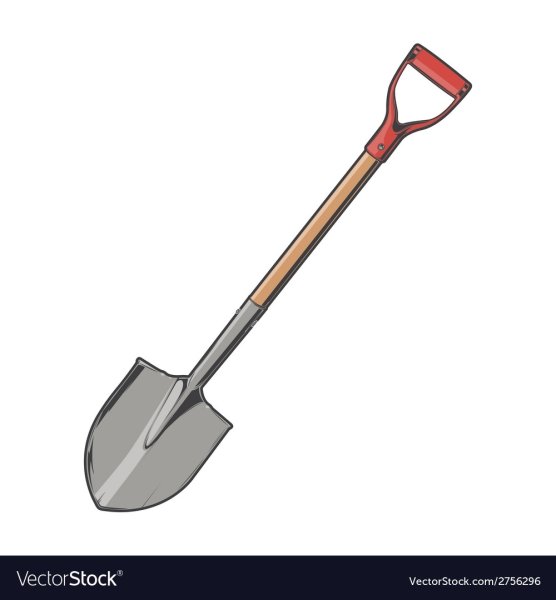 Лопата для детей на прозрачном фоне