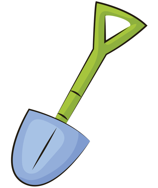 Лопата без фона для детей