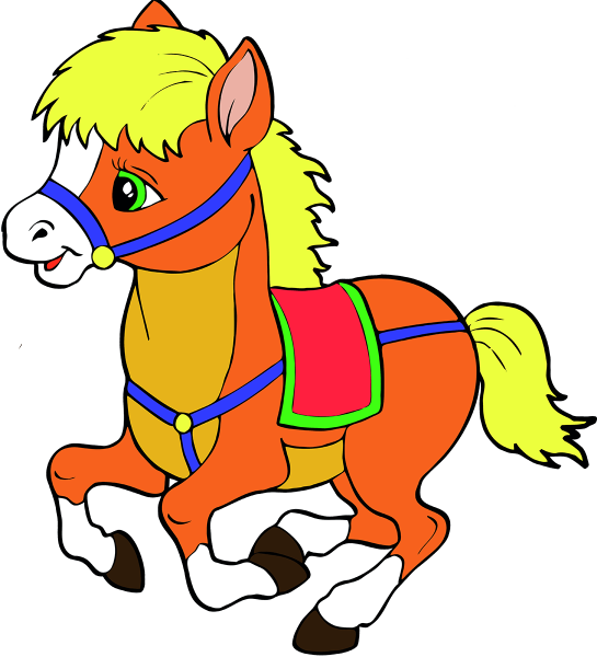 Цветные лошадки для детей