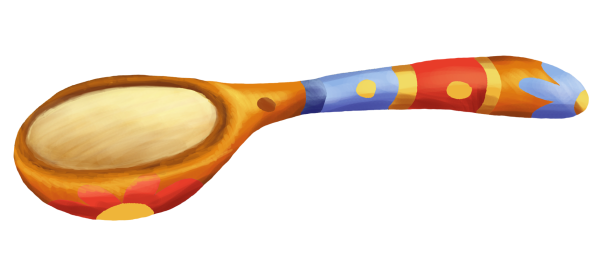 Ложка мультяшный