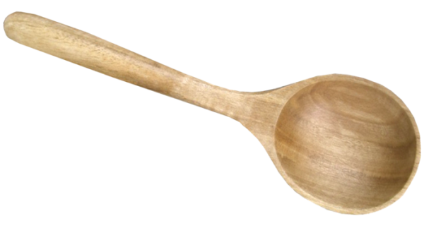 Деревянная ложка сверху