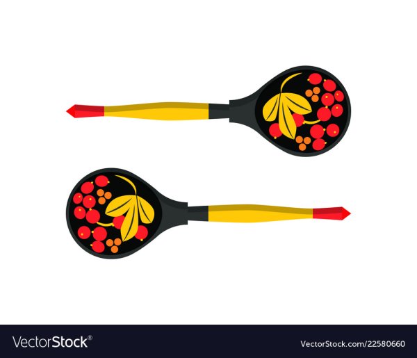 Деревянная ложка вектор