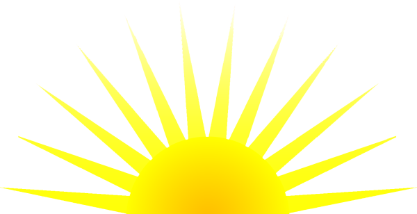 Анимированное солнце с лучами