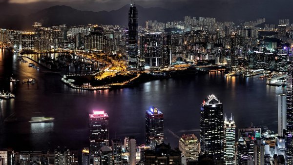 Гонг Конг ночной 8к