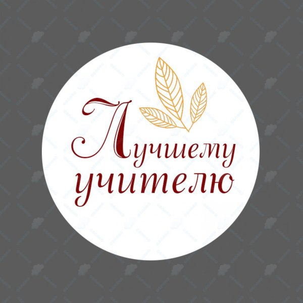 Наклейки круглые учителю