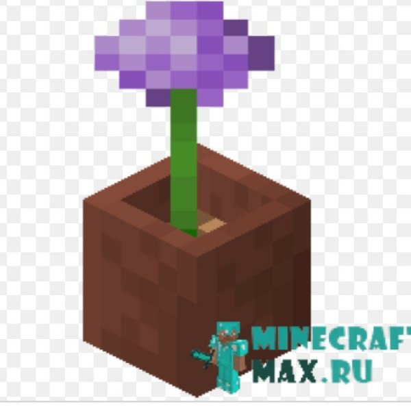 Лук батун в МАЙНКРАФТЕ В горшке