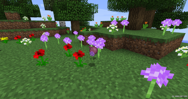 Лук батун цветок в майнкрафт