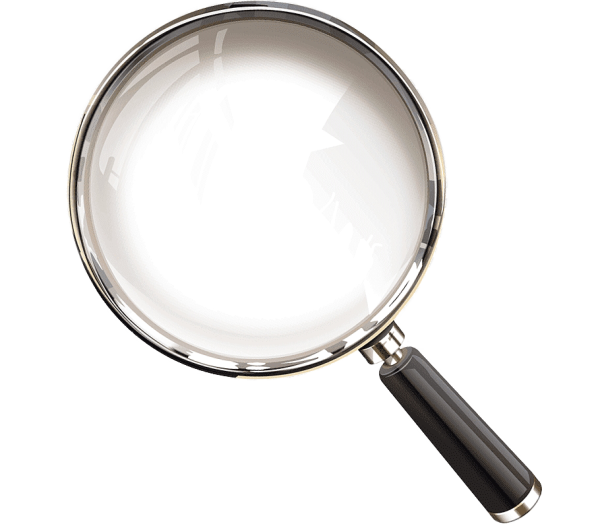 Лупа с прозрачным стеклом