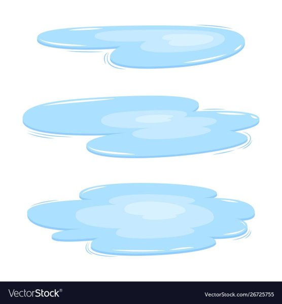 Лужа мультяшная