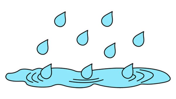 Лужа мультяшная