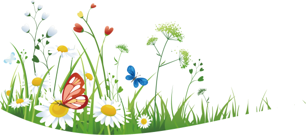 Лужайка с цветами для детей