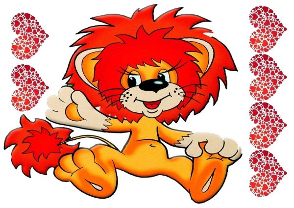 Львенок картинка на торт