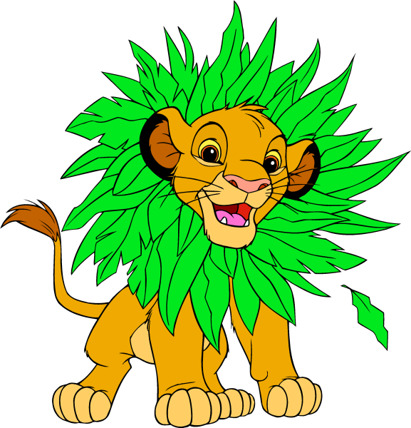 Симба Король Лев векторный