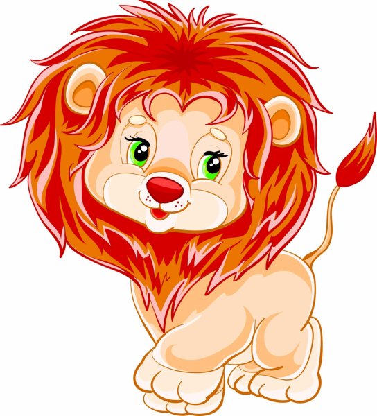 Львенок рисунок