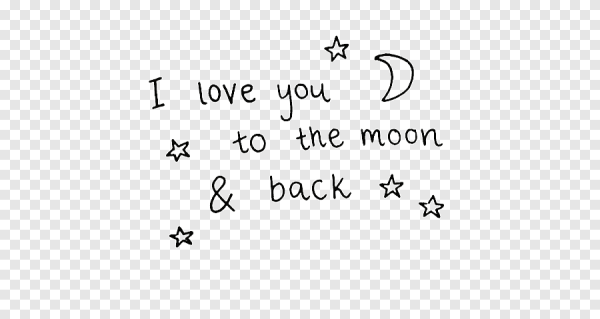 Люблю до Луны PNG