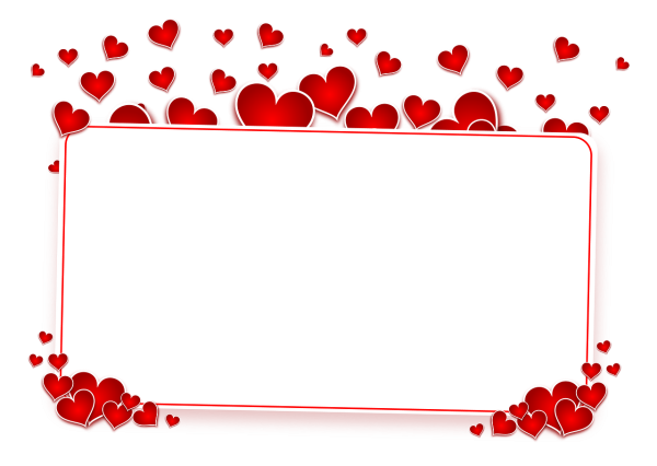 Рамка из сердечек