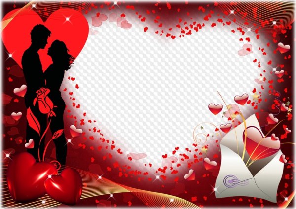 Рамка день влюбленных