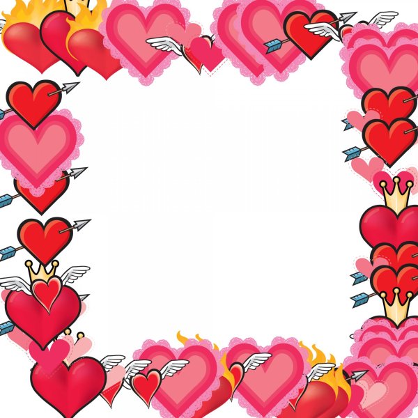 Рамка сердечки