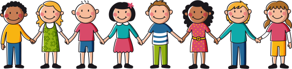 Дети держатся за руки