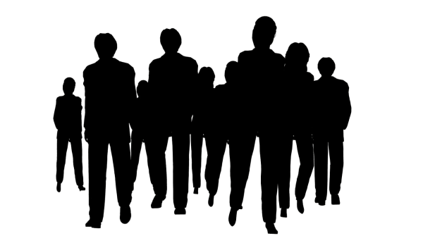 Силуэт толпы