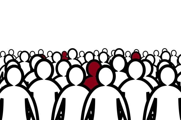 Силуэт толпы