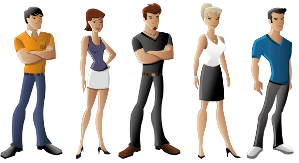 Векторная фигура человека