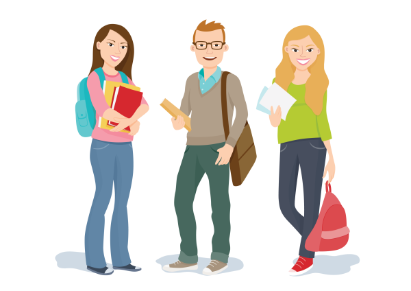 Студент мультяшный