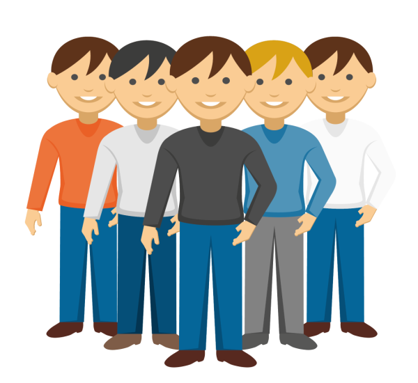 Мультяшная толпа