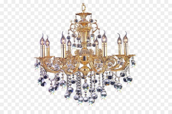 Люстра на прозрачном фоне