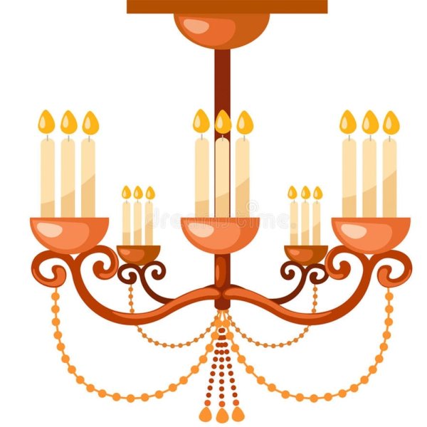 Нарисовать люстру