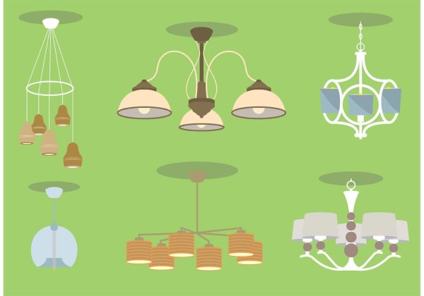 Люстра иллюстрация